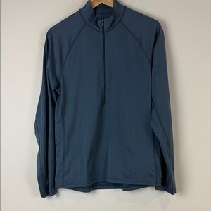 MEC Men's Blue Quarter-Zip Jacket Size Medium